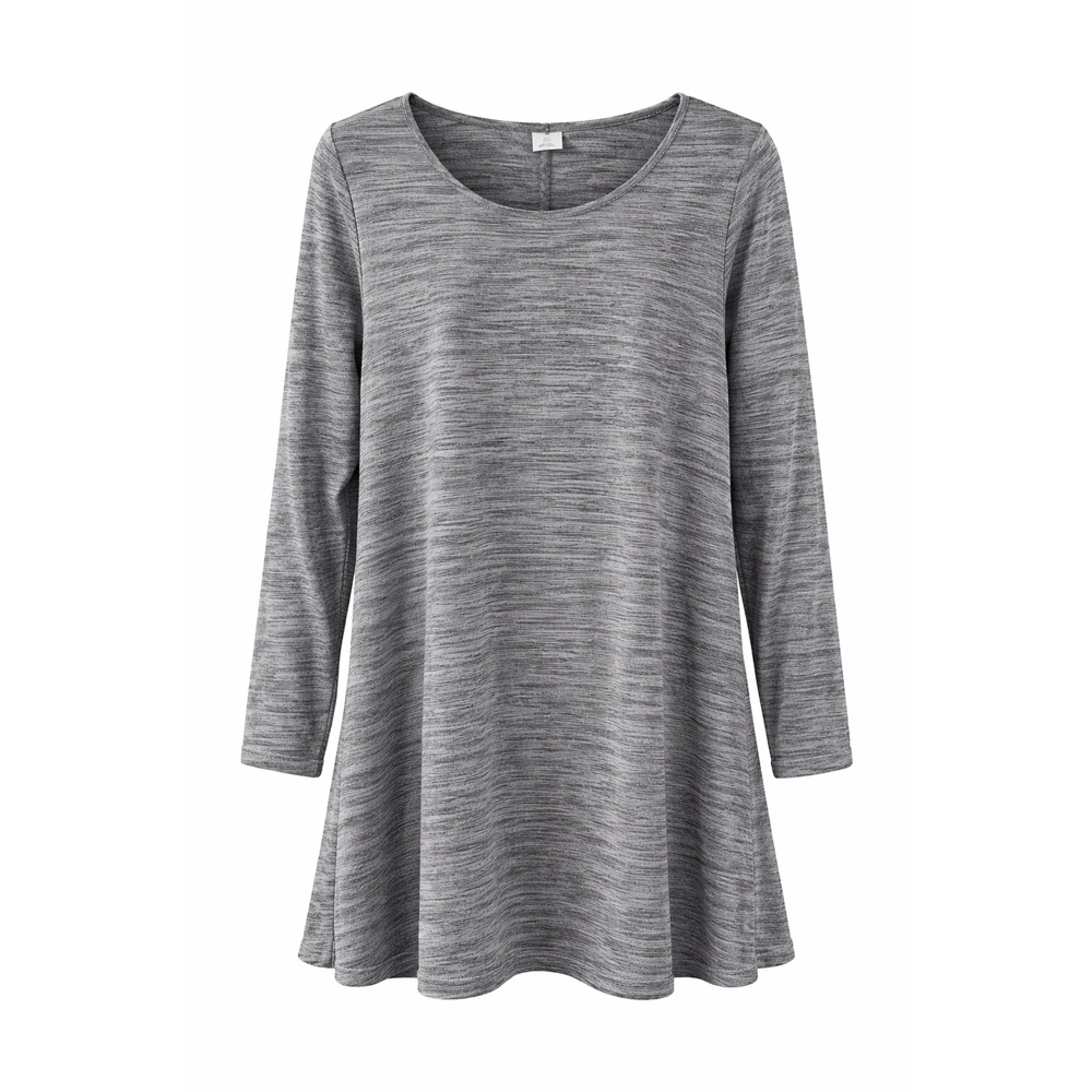 Old‎ Navy Heather Gray Long Sleeve Swing Tee Shirt Dress XXL Plus Size